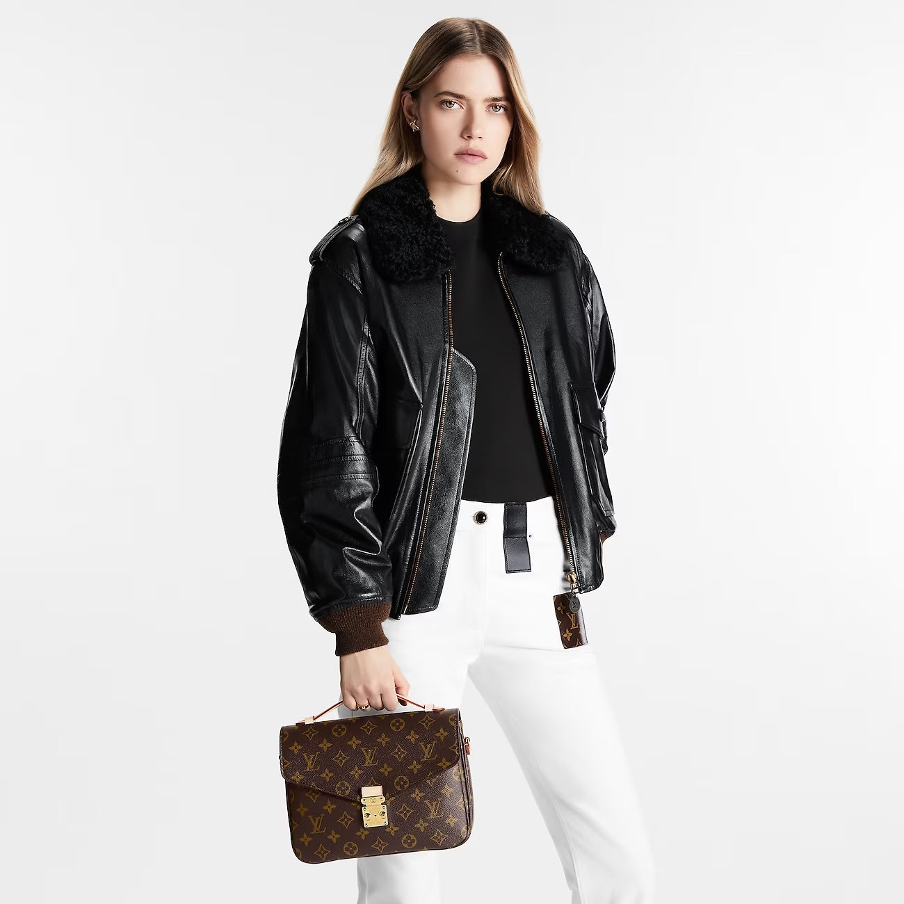 LU VI -  MONOGRAM POCHETTE M?TIS SHOULDER BAG