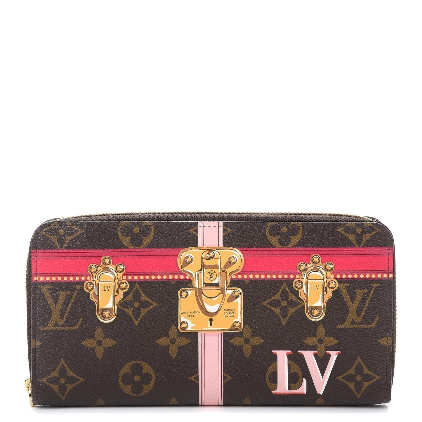 LU VI -  MONOGRAM SUMMER TRUNKS ZIPPY WALLET