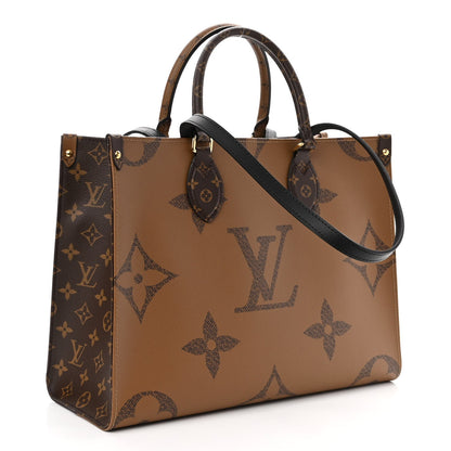 LU VI -  REVERSE MONOGRAM GIANT ON THE GO TOTE