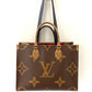 LU VI -  REVERSE MONOGRAM GIANT ON THE GO TOTE
