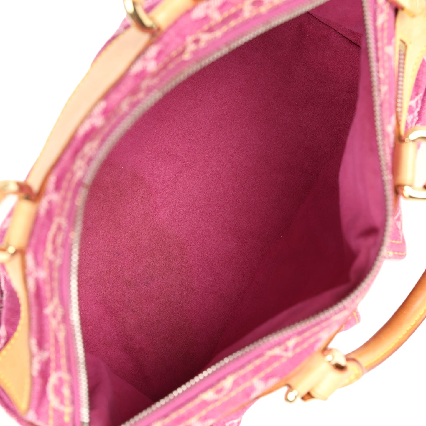 Louis Vuitton Neo Speedy Pink Denim Monogram Gold Hardware
