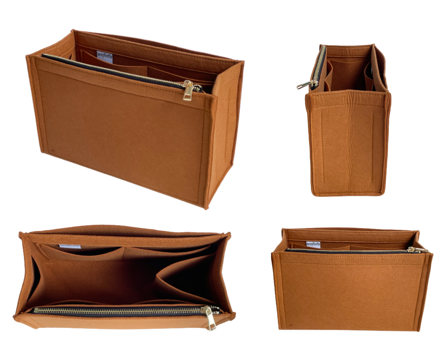 Organizer For [GG Marmont Medium Tote Bag]Felt Purse Insert (Curved Sides)