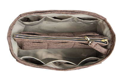 [Chanel Coco Large] Waterproof Linen Bag Organizer - Customized Purse Insert, Tote Liner Protector, Handbag Organiser (Type B)