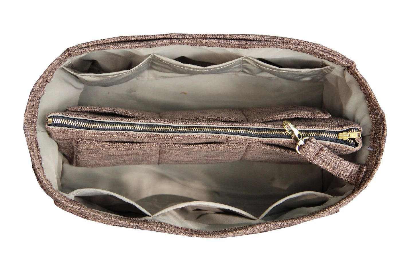 [LV Speedy 40] Waterproof Linen Bag Organizer - Customized Purse Insert, Tote Liner Protector, Handbag Organiser (Type B)
