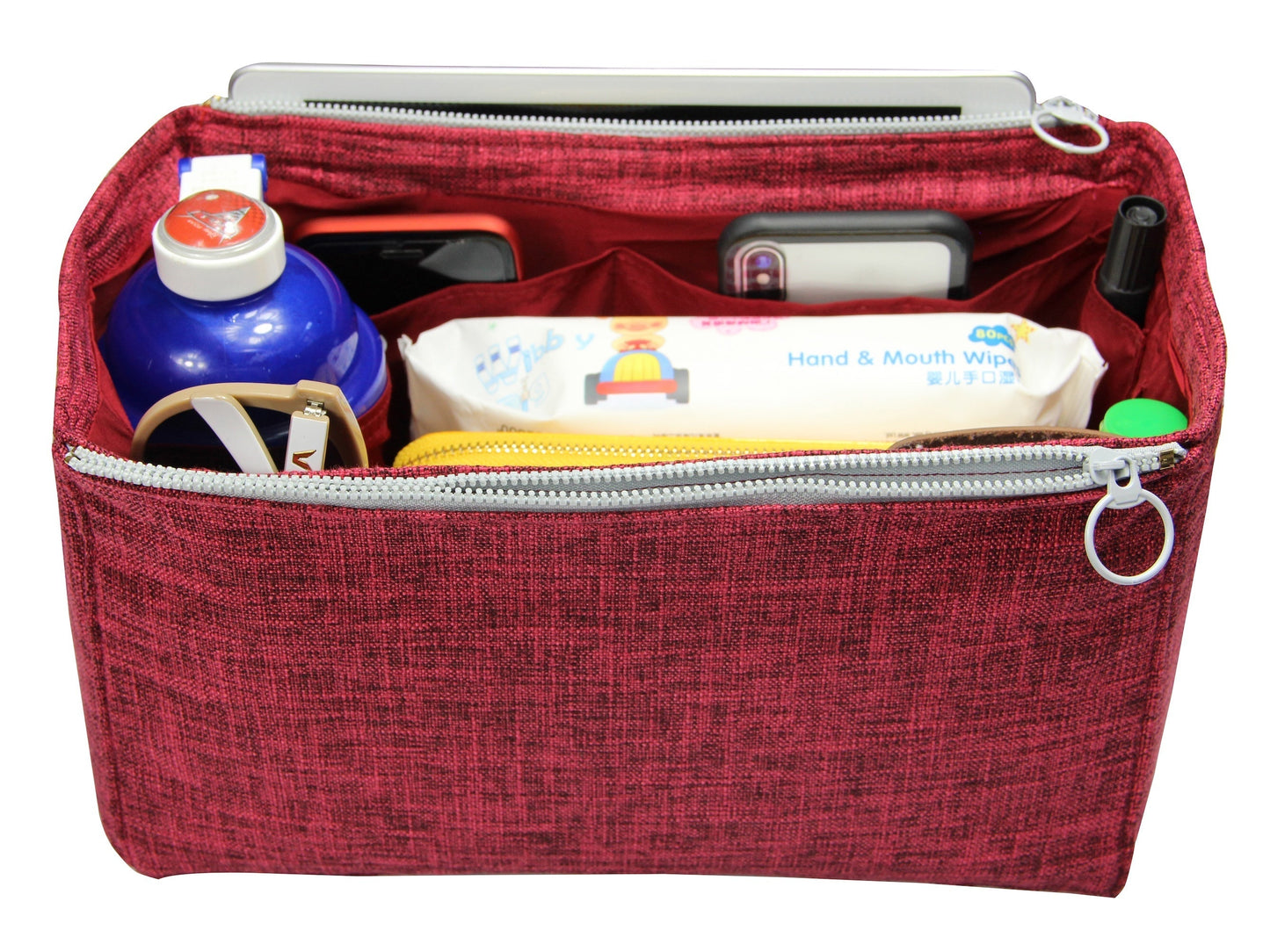 [LV Trevi PM (Small)] Waterproof Linen Bag Organizer - Customized Purse Insert, Tote Liner Protector, Handbag Organiser (Type D)