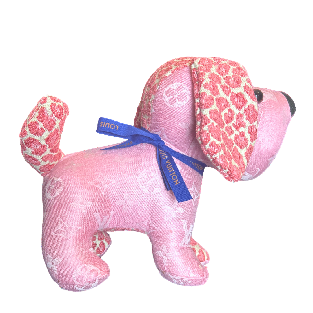 LV Monogram   Silk Scarf Loyal Puppy