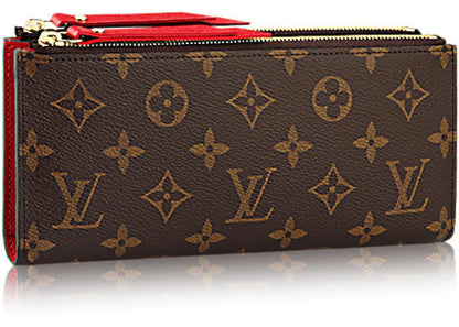 LU VI -  ADELE MONOGRAM CANVAS WALLET