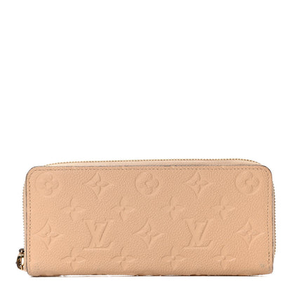 LU VI -  CLEMENCE MONOGRAM EMPREINTE LEATHER WALLET