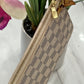 LU VI -  DAMIER AZUR NEVERFULL MM GM POCHETTE