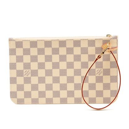 LU VI -  DAMIER AZUR NEVERFULL MM GM POCHETTE
