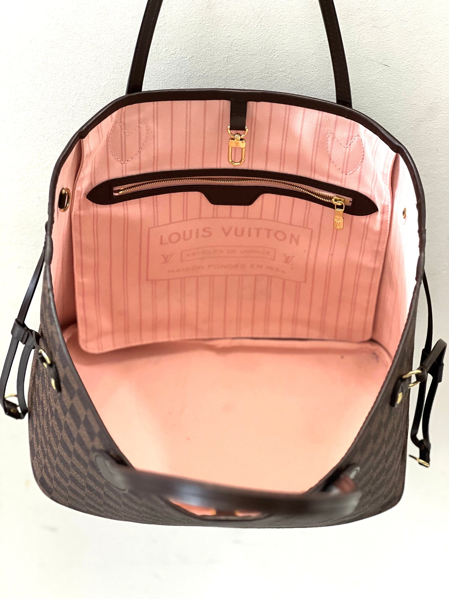 LU VI -  DAMIER EBENE NEVERFULL MM TOTE BAG