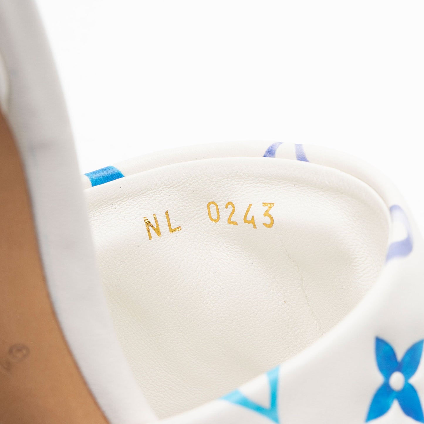 Louis Vuitton Embossed Lambskin Monogram By The Pool Revival Mules - Size 9 / 39