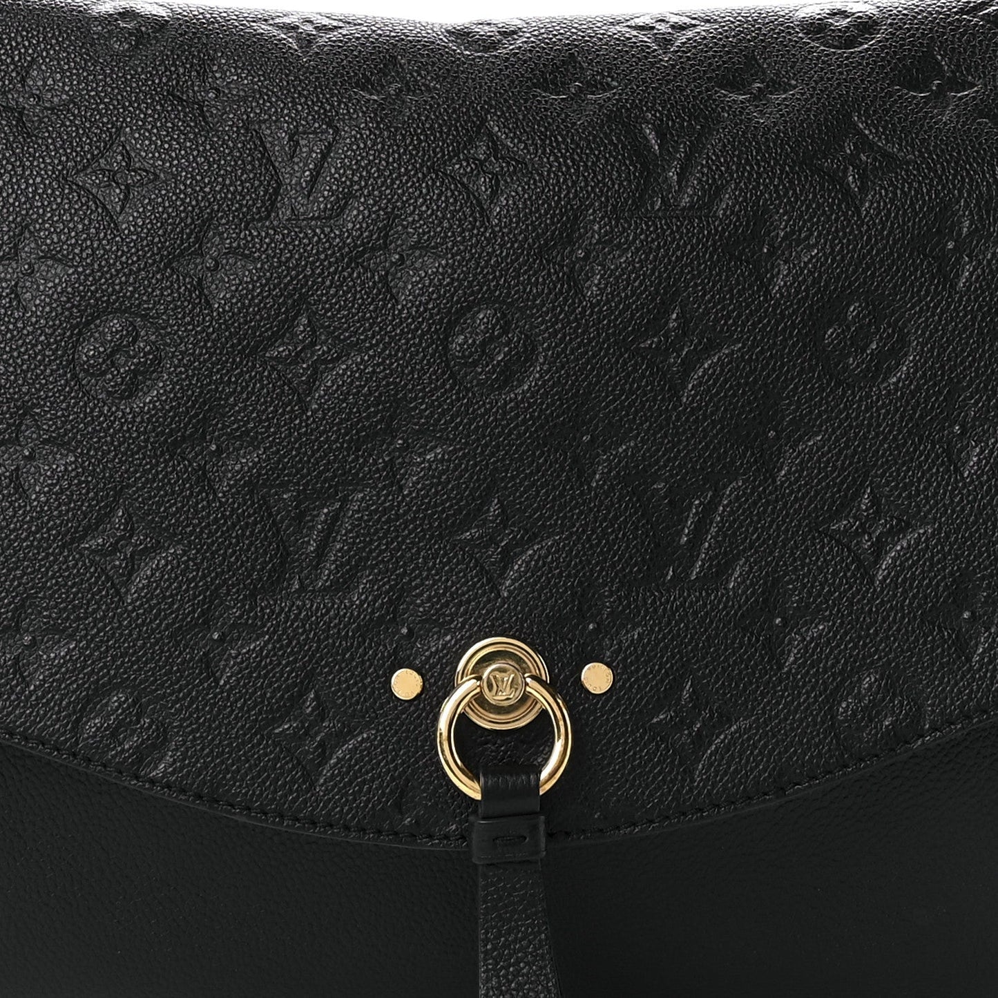 LU VI -  EMPREINTE LEATHER BLANCHE MM HANDBAG
