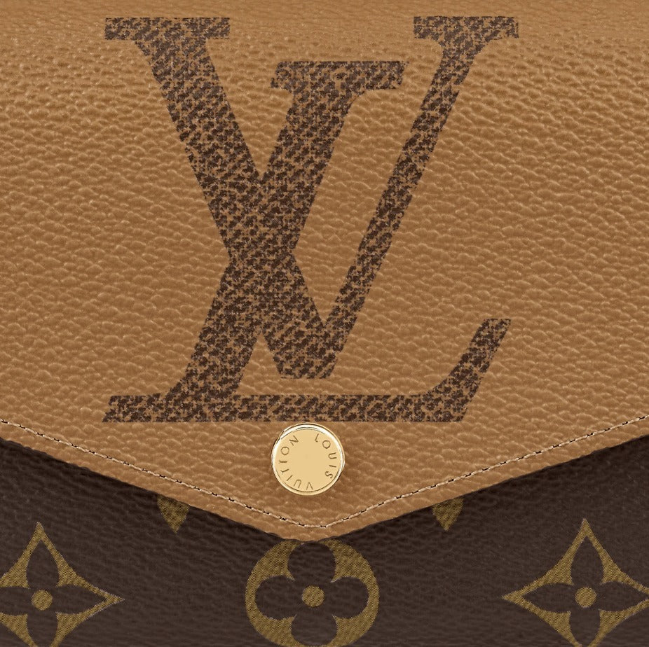 LU VI -  GIANT MONOGRAM SARAH WALLET