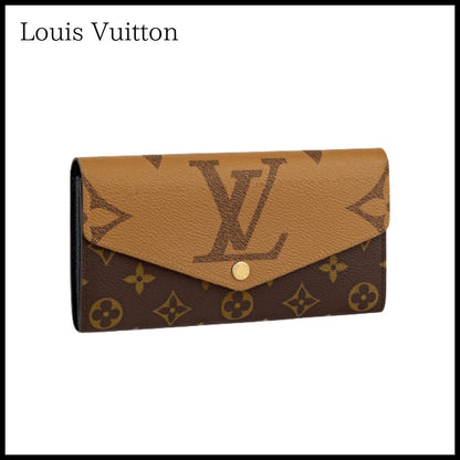 LU VI -  GIANT MONOGRAM SARAH WALLET