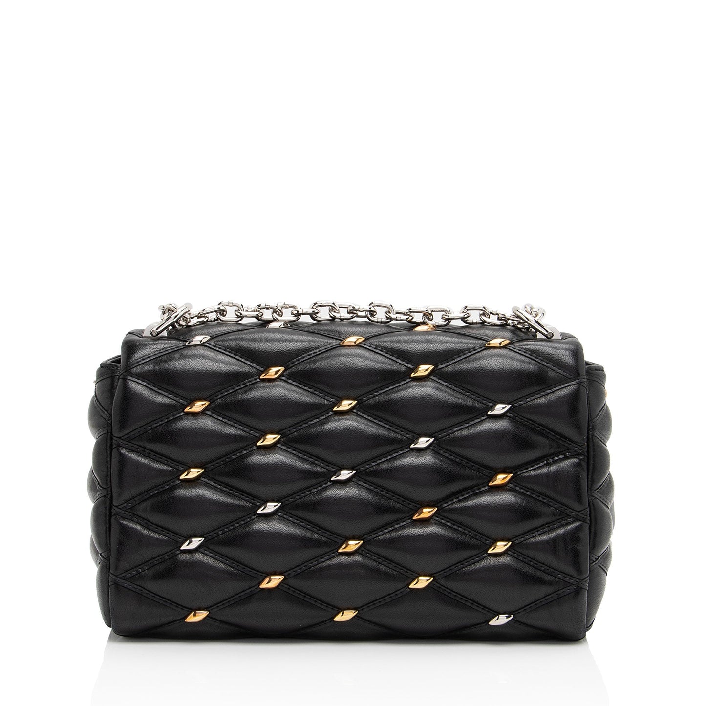 Louis Vuitton Lambskin Studded GO-14 PM Shoulder Bag (SHF-qLBOWs)