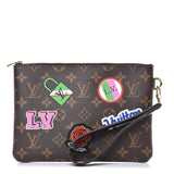 LU VI -  LIMITED EDITION MONOGRAM PATCH CITY WRISTLET/ CLUTCH BAG