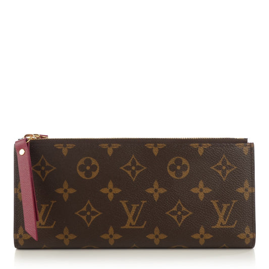 LU VI -  ADELE MONOGRAM CANVAS WALLET