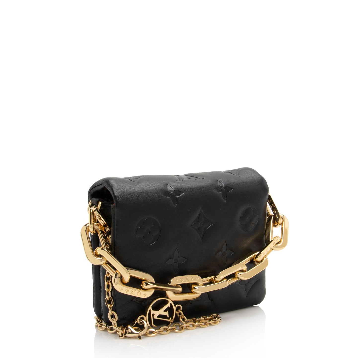 Louis Vuitton Monogram Embossed Lambskin Coussin Belt Bag (SHF-seGJuK)