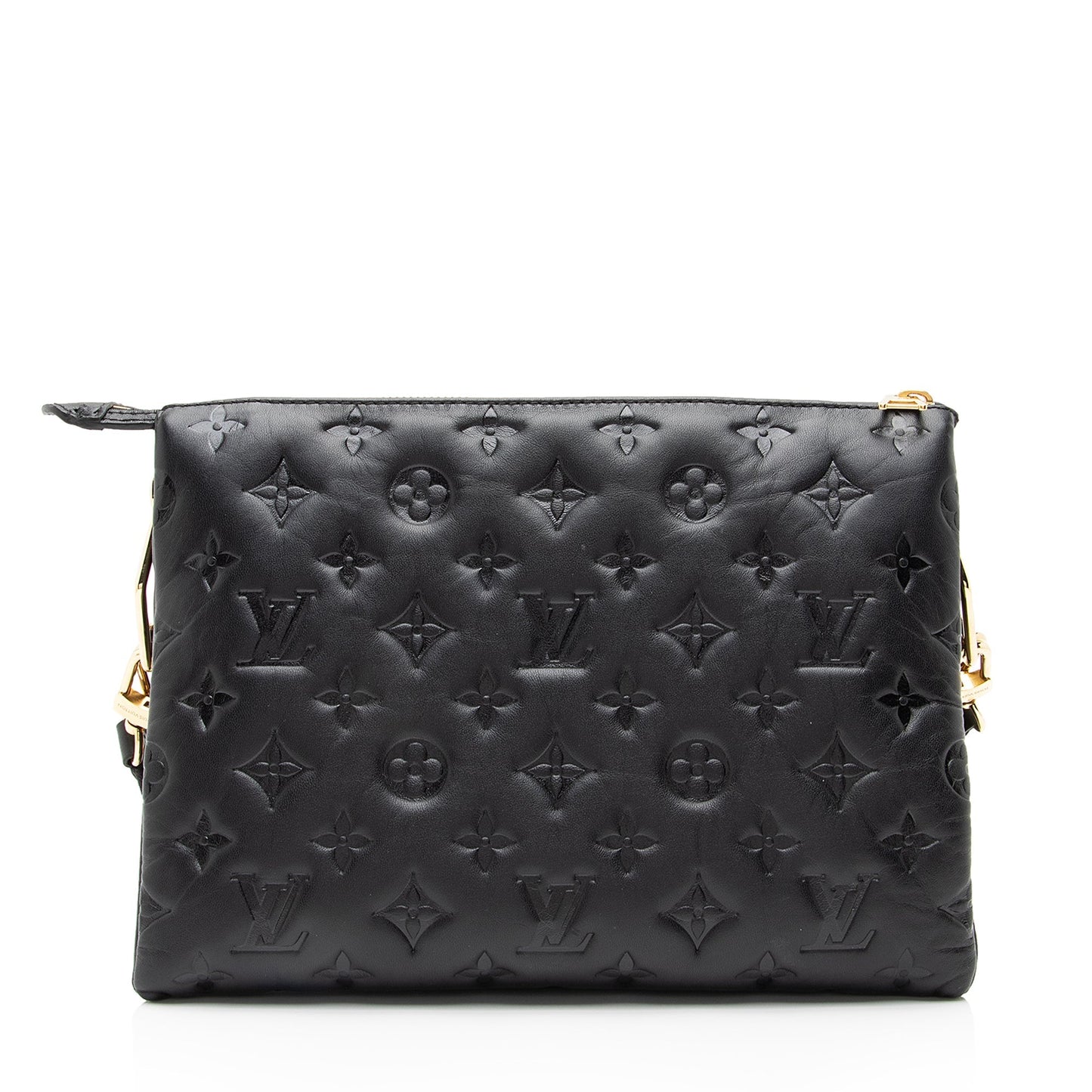 Louis Vuitton Monogram Embossed Lambskin Coussin PM Shoulder Bag (SHF-23655)