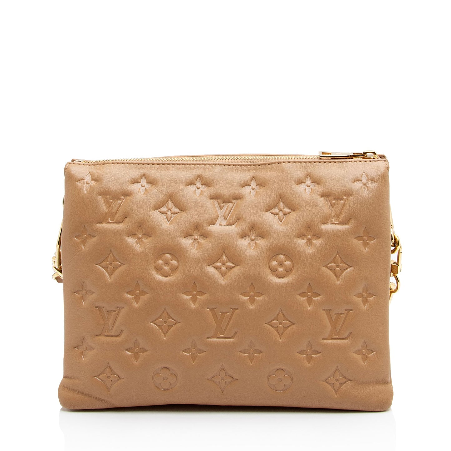 Louis Vuitton Monogram Embossed Lambskin Coussin PM Shoulder Bag (SHF-u4QQP3)