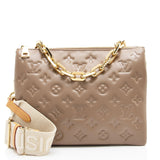 Louis Vuitton Monogram Embossed Lambskin Coussin PM Shoulder Bag