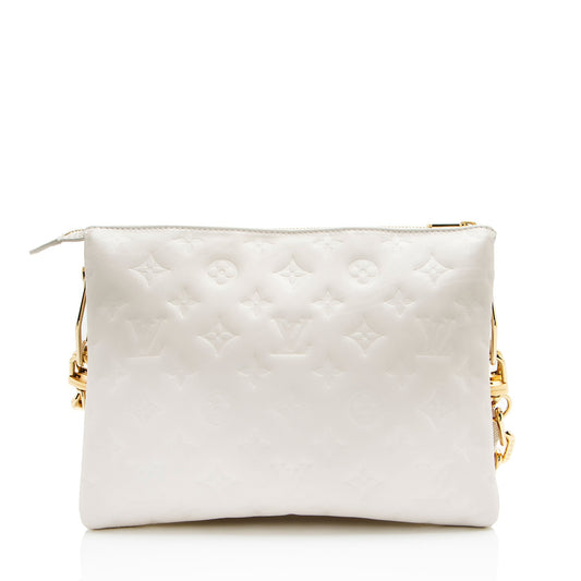 Louis Vuitton Monogram Embossed Lambskin Coussin PM Shoulder Bag