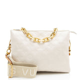 Louis Vuitton Monogram Embossed Lambskin Coussin PM Shoulder Bag