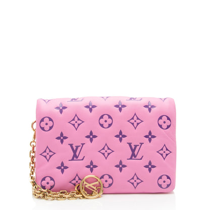 Louis Vuitton Monogram Embossed Lambskin Coussin Pochette (SHF-oTUif1)