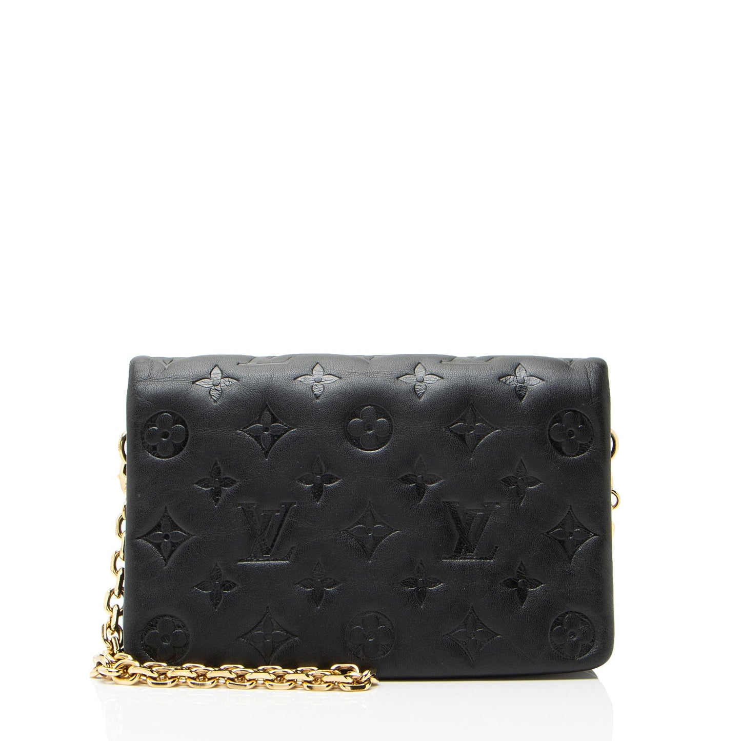 Louis Vuitton Monogram Embossed Lambskin Coussin Pochette