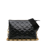 Louis Vuitton Monogram Embossed Puffy Lambskin Coussin PM