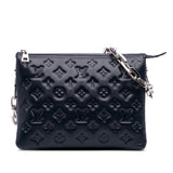 Louis Vuitton Monogram Embossed Puffy Lambskin Coussin PM
