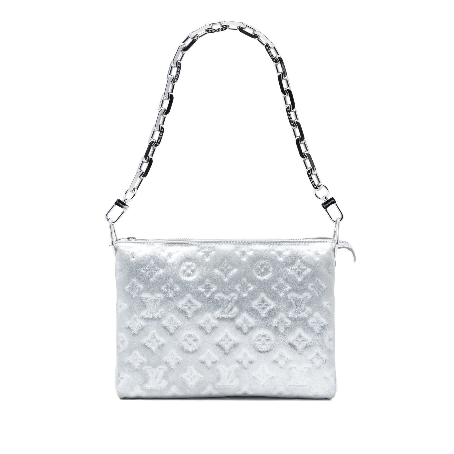 Louis Vuitton Monogram Embossed Puffy Lambskin Coussin PM