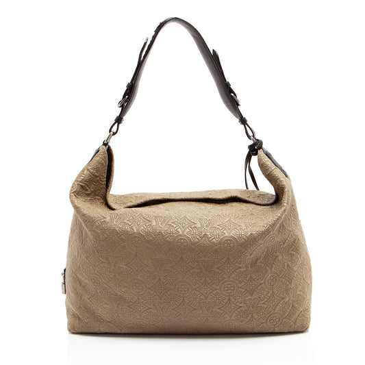 Louis Vuitton Monogram Lambskin Antheia GM Hobo