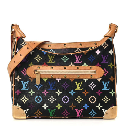 LU VI -  TAKASHI MURAKAMI BLACK MONOGRAM MULTICOLORE BOULOGNE