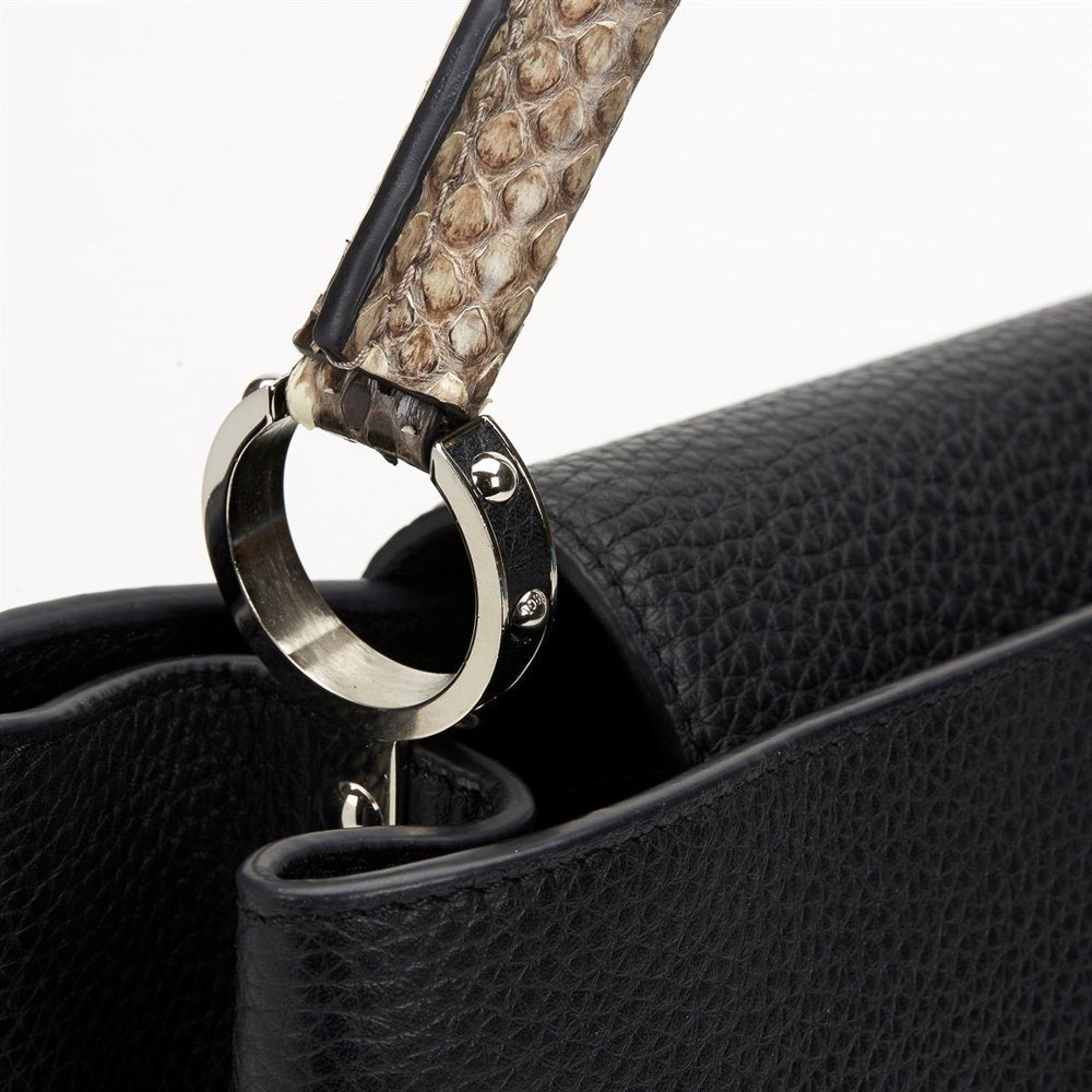 LU VI -  TAURILLON LEATHER & PYTHON SKIN CAPUCINES MM-HS
