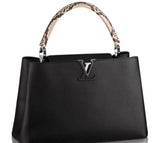 LU VI -  TAURILLON LEATHER & PYTHON SKIN CAPUCINES MM-HS