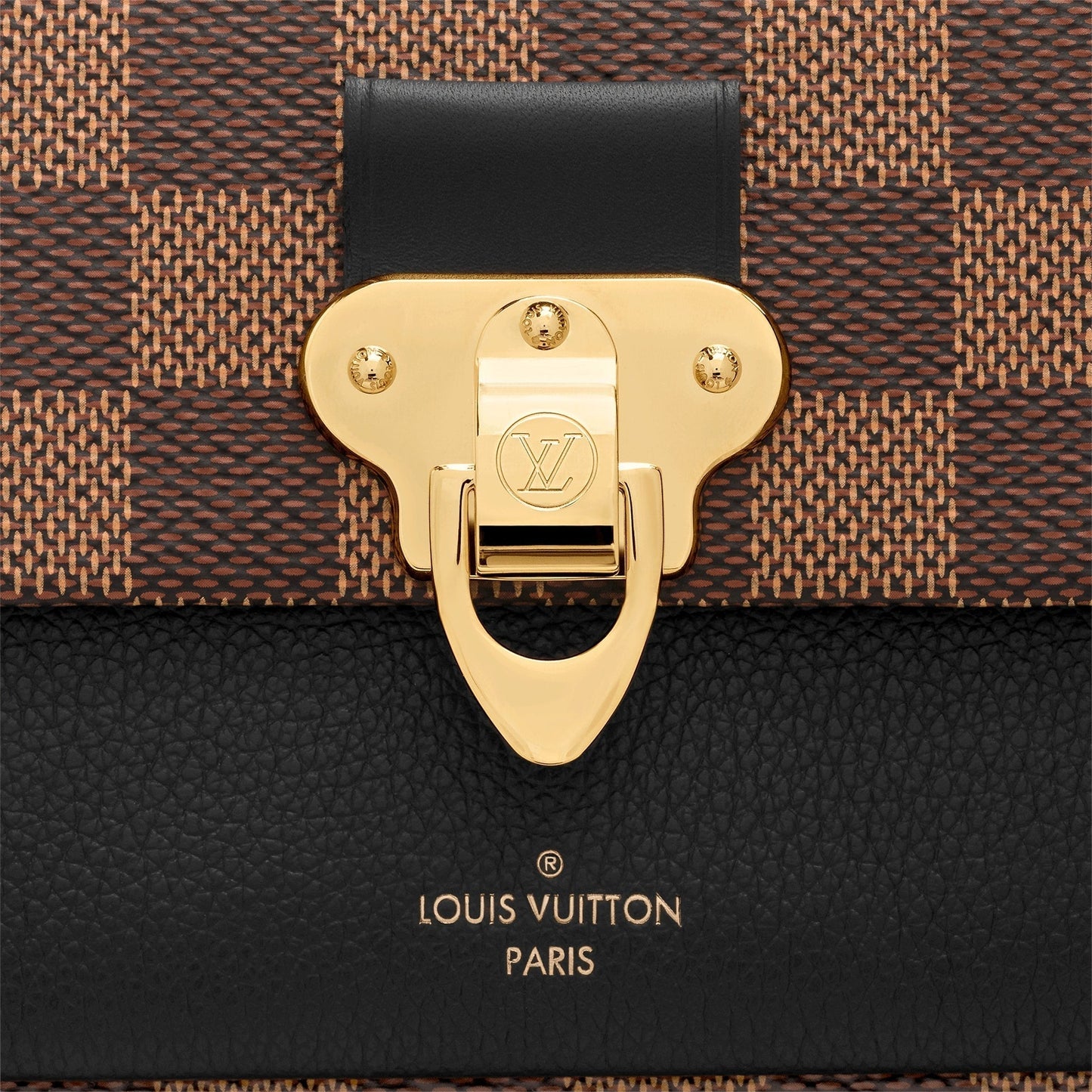 LU VI -  DAMIER EBENE VAVIN CHAIN WALLET ON CHAIN