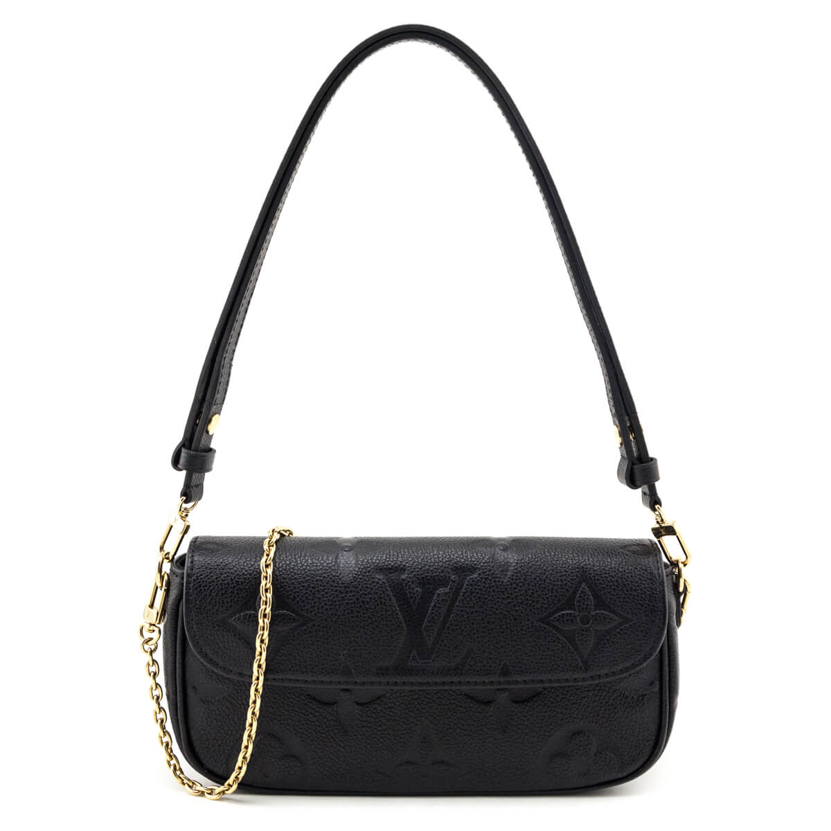 Louis Vuitton Black Empreinte Monogram Giant Ivy Wallet On Chain