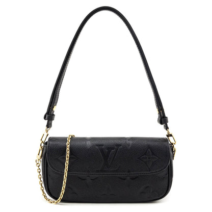 Louis Vuitton Black Empreinte Monogram Giant Ivy Wallet On Chain