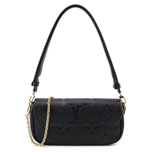 Louis Vuitton Black Empreinte Monogram Giant Ivy Wallet On Chain