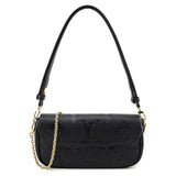 Louis Vuitton Black Empreinte Monogram Giant Ivy Wallet On Chain