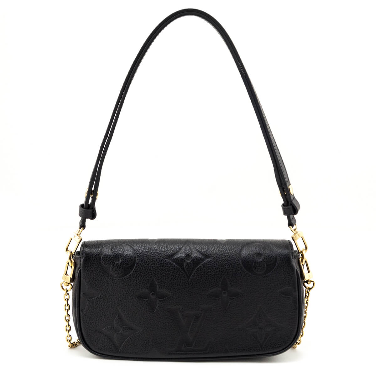 Louis Vuitton Black Empreinte Monogram Giant Ivy Wallet On Chain