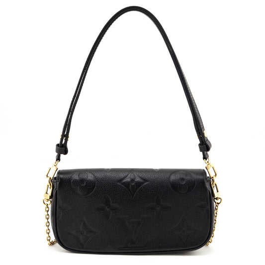 Louis Vuitton Black Empreinte Monogram Giant Ivy Wallet On Chain