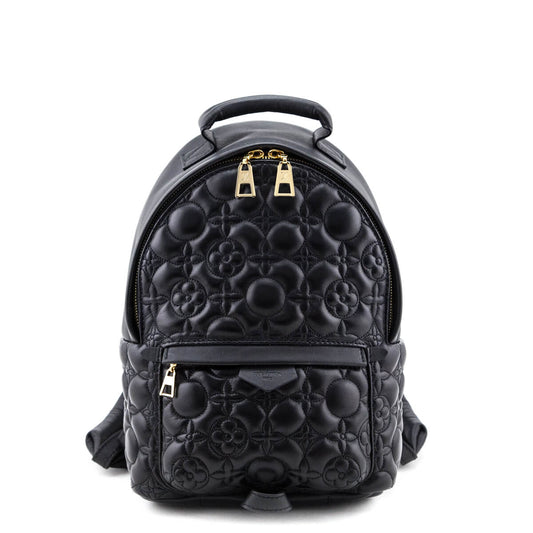 Louis Vuitton Black Lambskin Malletage Flower Palm Springs PM