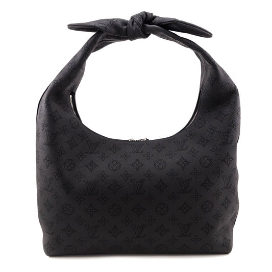 Louis Vuitton Black Monogram Mahina Why Knot MM