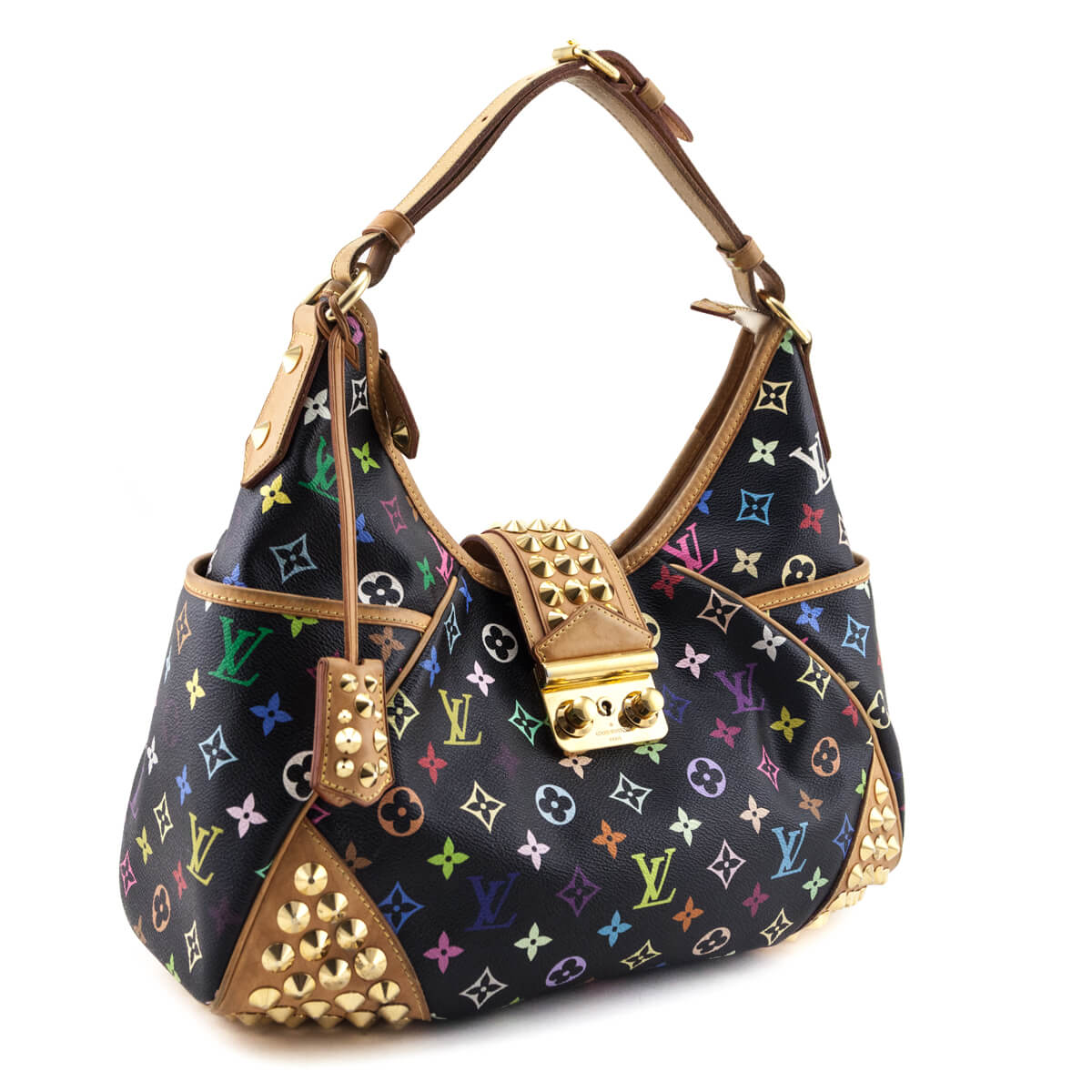 Louis Vuitton Black Monogram Multicolor Chrissie MM Bag