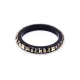 Louis Vuitton Black & Gold Resin Inclusion PM Bangle