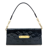 Louis Vuitton Bleu Nuit Monogram Vernis Sunset Boulevard Convertible Clutch