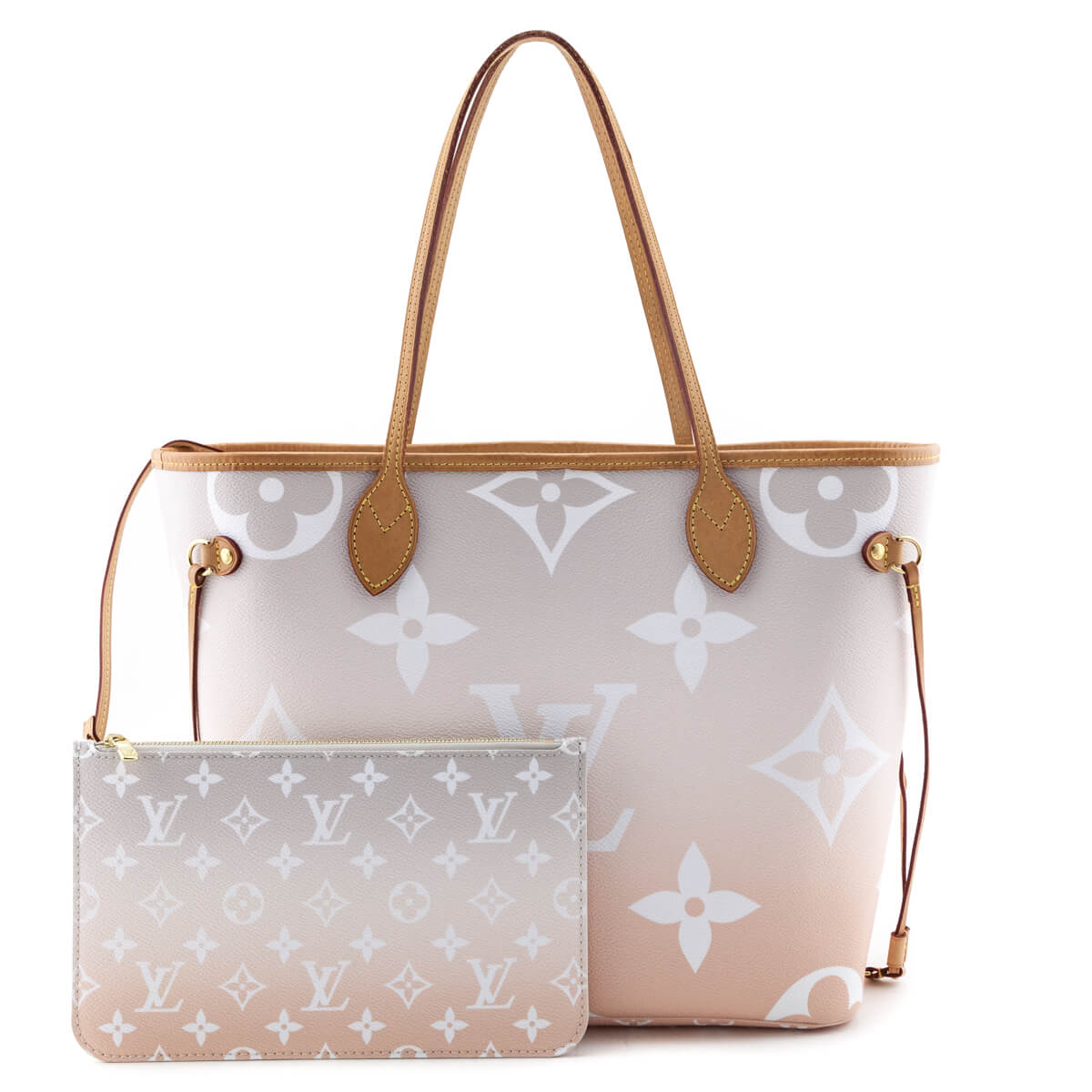 Louis Vuitton Brume Giant Monogram By The Pool Neverfull MM W/ Pouch
